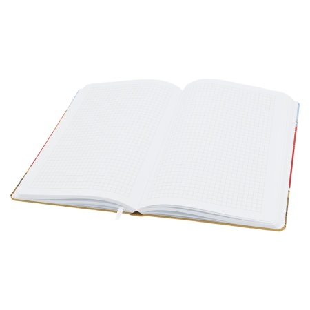 Записная книжка Dziuna Октябрьская в клетку 15 x 21 см