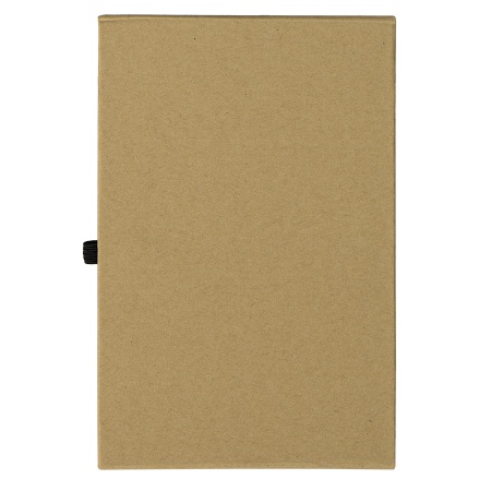 Блокнот BAMBOO, размер 10 х15,  с подставкой для телефона и набором стикеров 