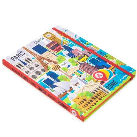 Записная книжка в клетку 15.5x21 Город R1-2441144